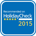 2015 - HolidayCheck: Recommended on HolidayCheck