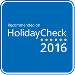 2016 - HolidayCheck: Recommended on HolidayCheck