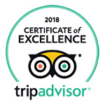 2018 - TripAdvisor: Certificate of Excellence