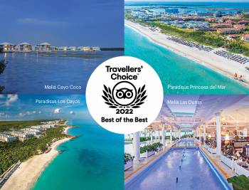 Cuatro hoteles gestionados por Meliá en Cuba se incluyen entre los mejores del Caribe