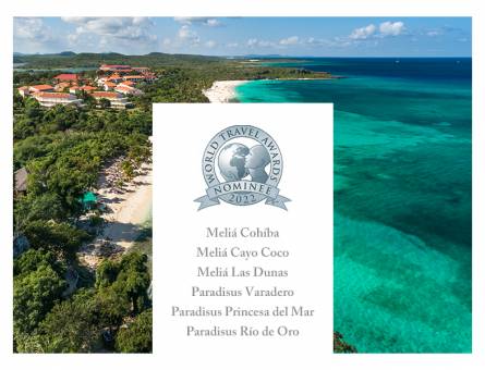 Six Meliá Cuba hotels nominated to World Travel