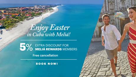 Easter Holidays – Discounts at Meliá Cuba hotels